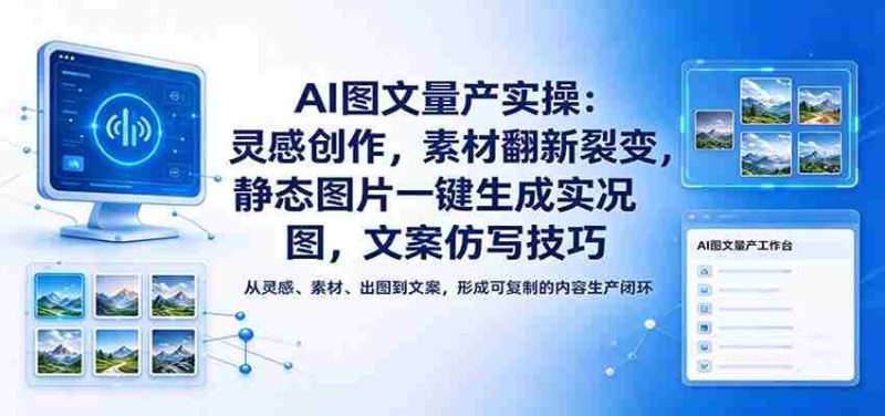 人工智能图文批量生产攻略:激发创意源泉,素材革新爆炸,静态变动态,文案复制高招-OG资源站
