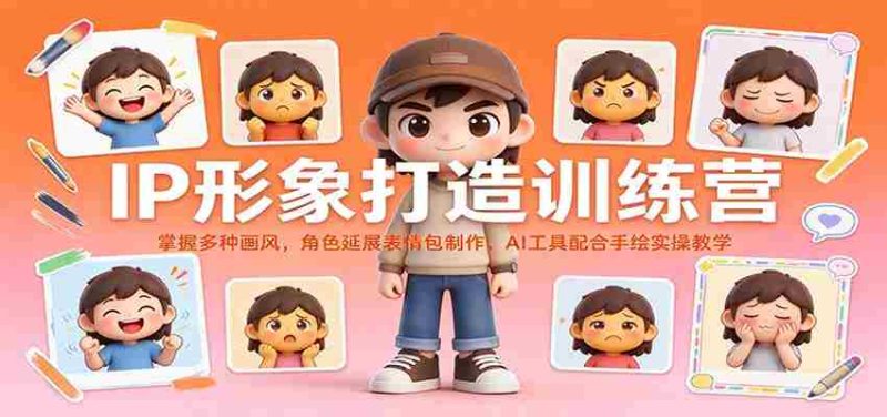 全方位IP形象塑造班：解锁多样绘画风格，打造角色表情包，AI辅助与手绘实践一网打尽-OG资源站