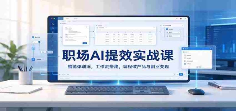 职场智能助手高效指南：打造AI智能体，构建工作流，编程创作与副业盈利之道-OG资源站
