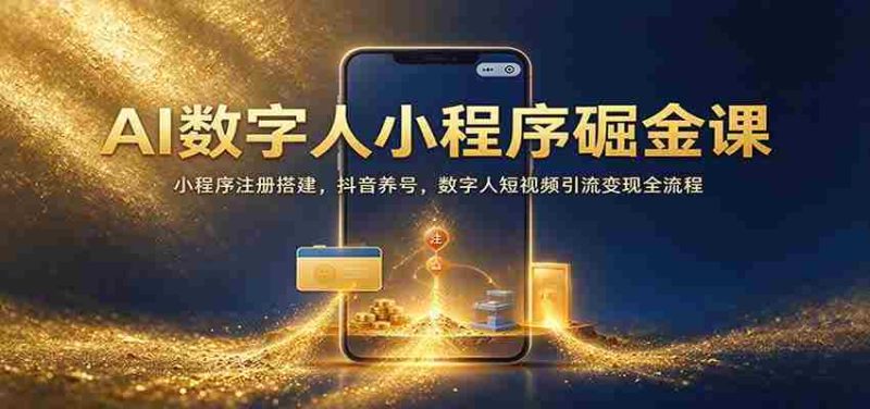 AI数字人应用搭建攻略：从小程序注册到抖音运营，揭秘数字人短视频引流赚钱全技巧-OG资源站