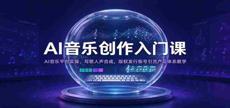 开启AI音乐创作之旅:实操AI音乐平台,人声合成技巧,版权发行与账号运营全攻略-OG资源站