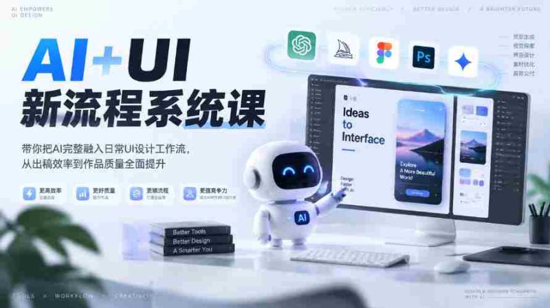 零水印】探索AI与UI结合新途径:全面升级设计工作流,高效提升出稿与作品质量(2026年春季课程第4期)-OG资源站