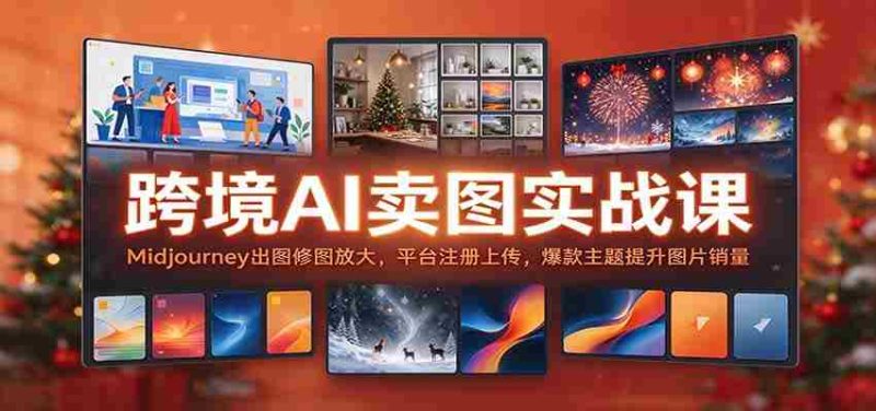 探索跨境AI图像营销之道：Midjourney图像处理与优化技巧，轻松注册平台，打造爆款主题，提升图片销售业绩-OG资源站