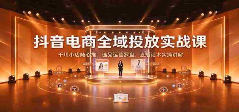 揭秘抖音电商全链路投放策略：深度解析千川小店随心推技巧，精选商品运营指南及直播沟通技巧实战分享-OG资源站
