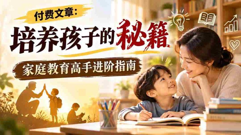 揭秘:育子宝典大公开,家庭教育达人升级攻略-OG资源站