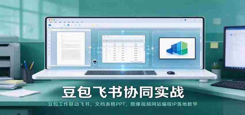 豆包与飞书联手实操:高效工作联动,文档、表格、PPT及图像视频编程教学一网打尽-OG资源站