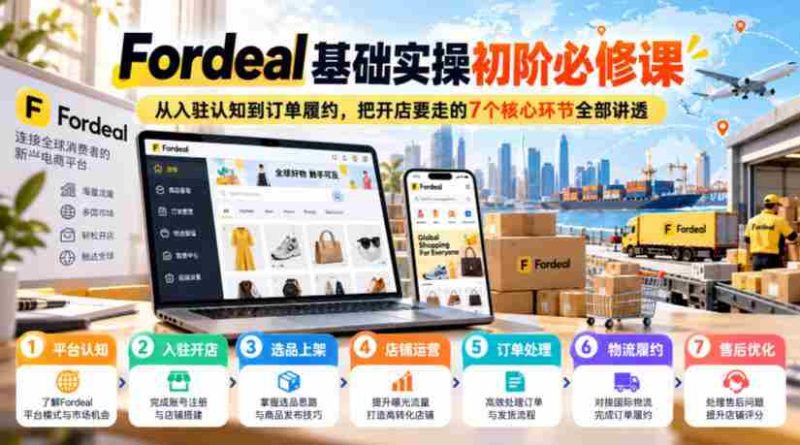 深入浅出解析Fordeal：从入驻入门到订单完成，掌握7大开店关键步骤-OG资源站
