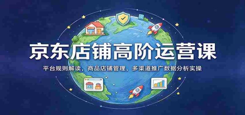 揭秘京东店铺运营秘籍：深度解析平台规则，全方位商品店铺管理，多角度数据分析与推广实战技巧-OG资源站