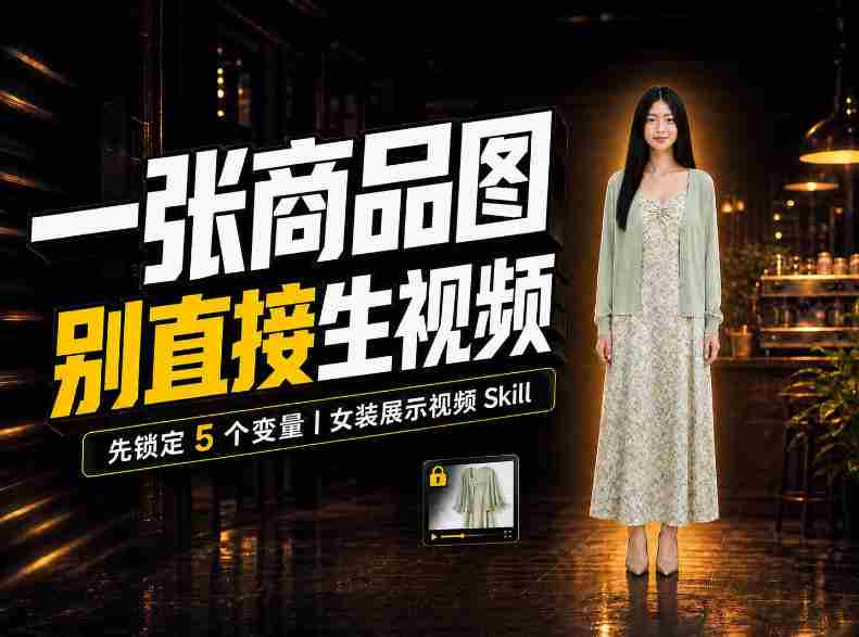 AI女装视频频频翻车?症结并非提示词,Skill女装展示技术聚焦五大关键变量!-OG资源站