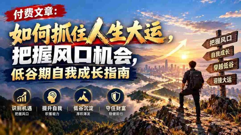 深度解析：解锁人生巅峰，掌握时运脉动，逆境突破之道全攻略-OG资源站