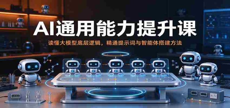 解码AI全能力教程:深入解析大模型机理,熟练掌握指令与智能体构建技巧-OG资源站