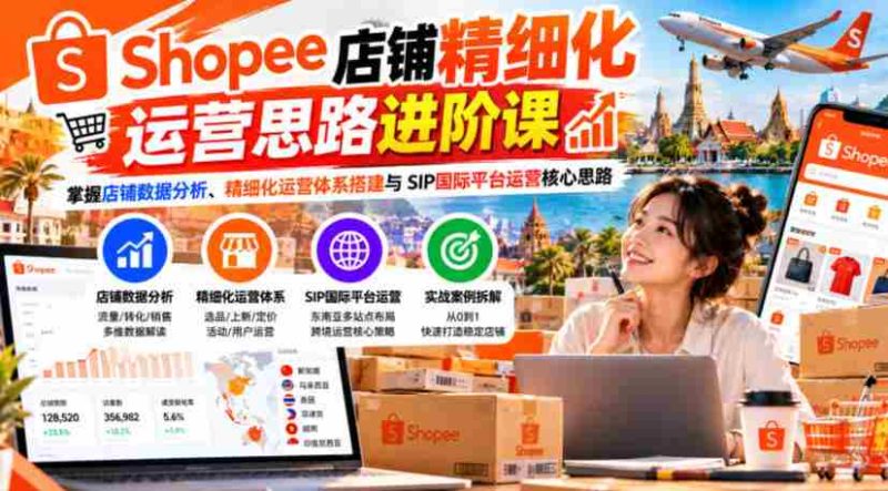 深入解析Shopee店铺运营:进阶数据分析与精细化管理体系,解锁SIP全球平台运营精髓-OG资源站