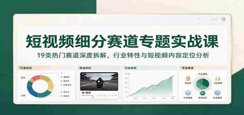 揭秘短视频行业:19大热门领域深度剖析,探析特性及内容策略定位-OG资源站