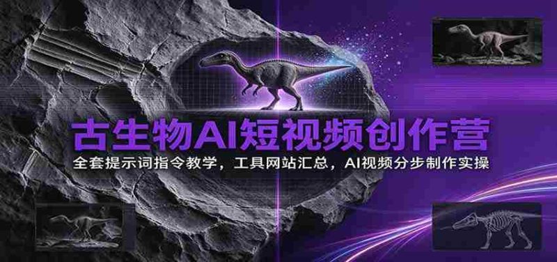探秘古生物世界:AI短视频制作秘籍大公开,带你掌握全攻略!-OG资源站