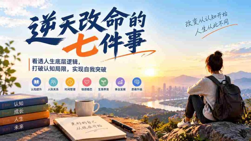 揭示人生奥秘:七招助你逆风翻盘,洞悉底层法则,拓宽认知边界,迈向自我飞跃-OG资源站