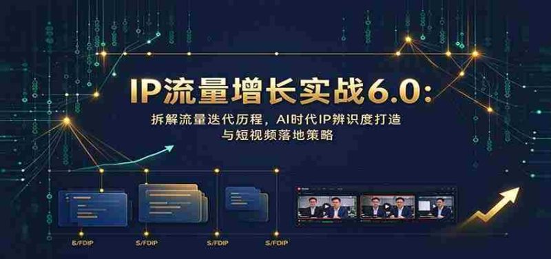 AI时代IP影响力提升秘籍6.0：流量进化轨迹剖析，短视频制作与AI助力IP辨识度攻略-OG资源站