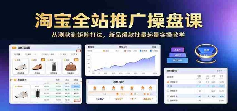 淘宝全站营销实战课程：从选品测试到矩阵策略，教你批量打造爆款热销产品实操指南-OG资源站