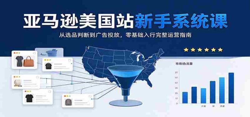 揭秘亚马逊美国站：新手必学系统课程，从选品到广告，零起点掌握全面运营策略-OG资源站