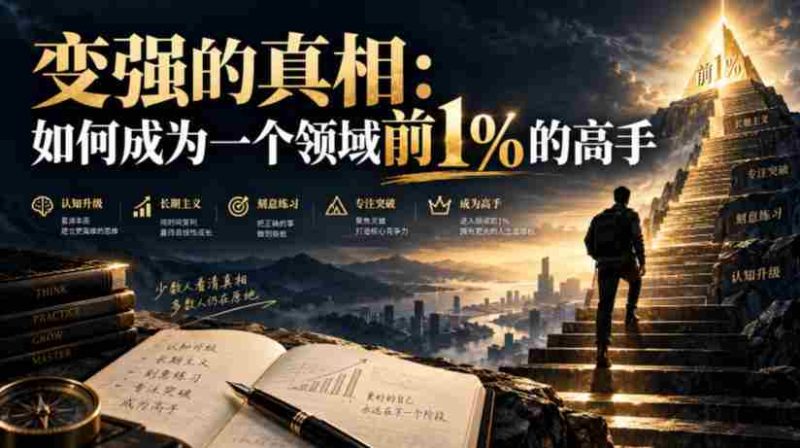 付费文章：变强的真相：如何成为一个领域前1%的高手-OG资源站