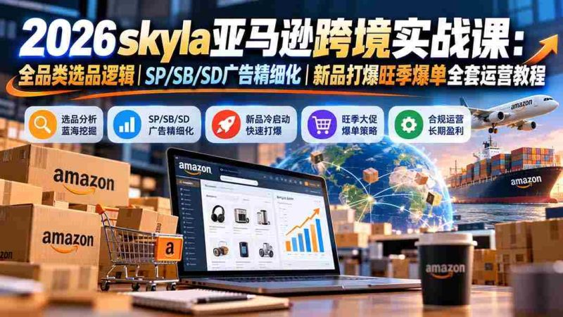亚马逊跨境电商实战教学：10月19日更新，全面解析全品类精选策略与广告优化，助你旺季新品畅销运营指南-OG资源站