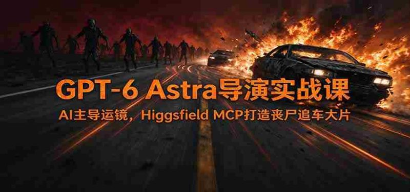 AI导演GPT-6实战课堂：丧尸追车巨制，Higgsfield MCP演绎AI运镜艺术-OG资源站