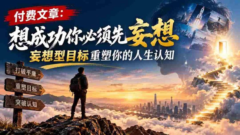 颠覆传统观念：迈向成功的先导——追求幻想目标，重塑人生认知之路-OG资源站