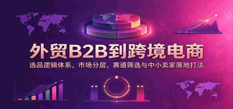 从传统B2B到跨境新纪元：挖掘选品核心，细分市场格局，精准赛道识别及中小商家实战攻略-OG资源站