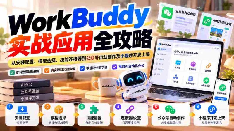全方位解析WorkBuddy：安装设置、模型挑选、技能插件与公众号自动生成及小程序开发发布指南-OG资源站