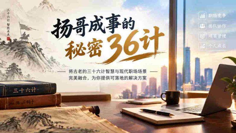 揭秘扬哥事业巅峰的智慧策略：三十六计与现代职场无缝对接，实战指南助你一臂之力-OG资源站