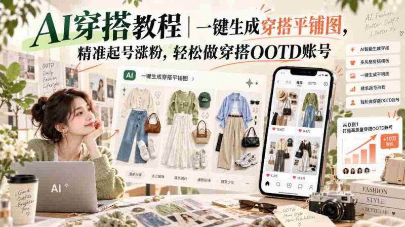 智能搭配指南：轻松制作穿搭效果图，快速吸粉增粉，打造个人时尚穿搭账号-OG资源站