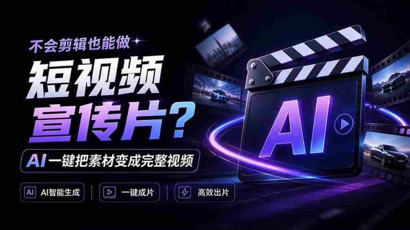 跪地惊叹！剪辑小白也能轻松制作短视频！AI一键转换，素材变身完整视频，OpenFilm操作简便，太神奇了！-OG资源站