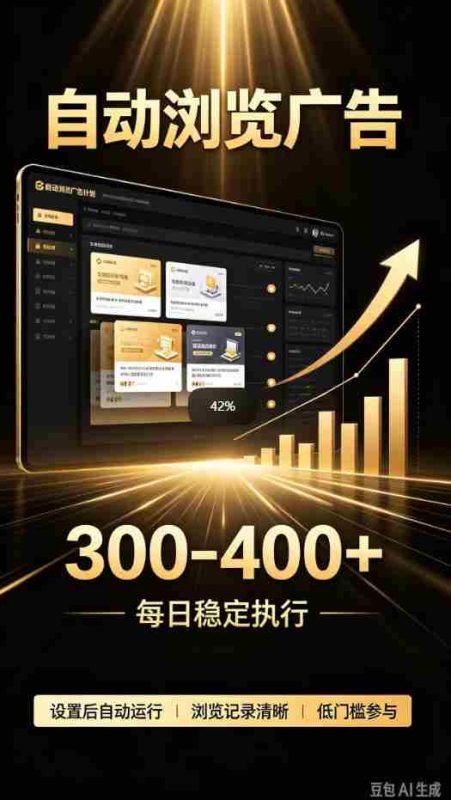 揭秘：零门槛副业新选择，自动广告浏览，日赚300-400，轻松躺赢，无需手动操作，把握稳定商机-OG资源站