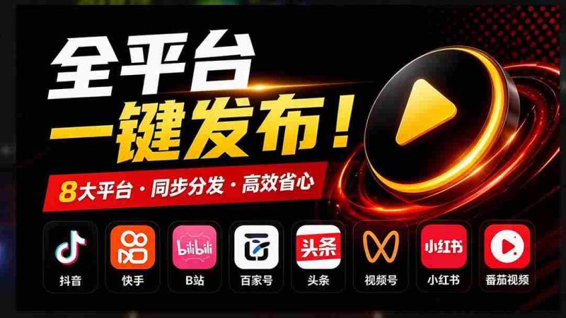 横跨多平台发布一条视频,操作繁琐?自媒体矩阵一键发布神器问世!MatrixMedia开源免费,助你轻松搞定!-OG资源站