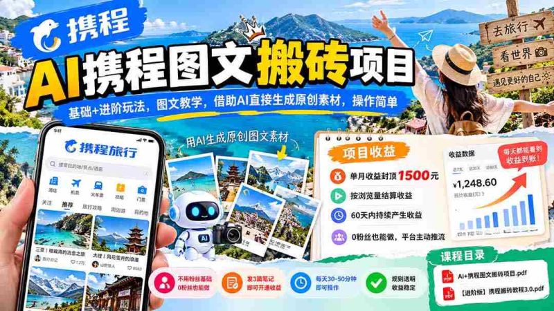 人工智能助力携程图文创作，掌握基础与高阶技巧，图文教程指导，轻松借助AI打造独家原创内容-OG资源站