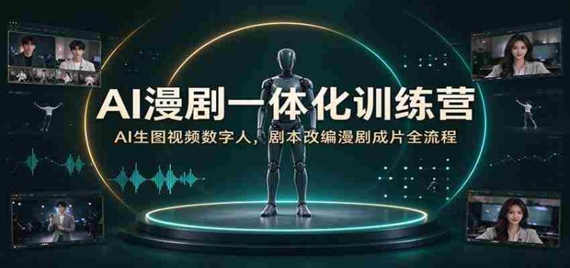 AI漫剧一体化训练营：AI生图视频数字人，剧本改编漫剧成片全流程-OG资源站