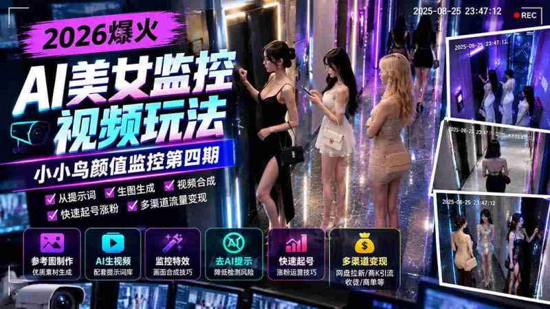 AI女神守护录第四季，手机操作颜值追踪，网盘招募、电商吸粉、徒弟合作多重盈利模式-OG资源站