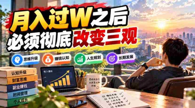 改写标题：突破万元月薪界限，你需全面重塑人生观与价值观-OG资源站