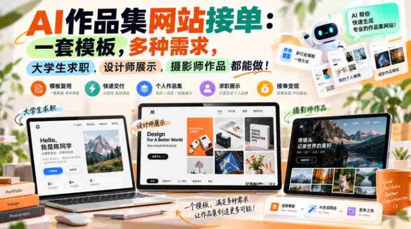 打造个性AI作品集平台：一网打尽多元需求，助力学子求职、设计师展示、摄影师展翅翱翔！-OG资源站