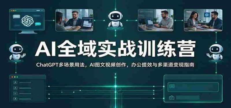 全面解锁AI技能：ChatGPT多场景应用解析，图文视频创作秘籍，职场效率提升与多元化盈利攻略-OG资源站