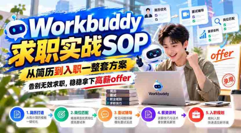 全方位求职助手：简历优化至入职指导，一揽子攻略助你告别无效投递，轻松斩获高薪职位-OG资源站