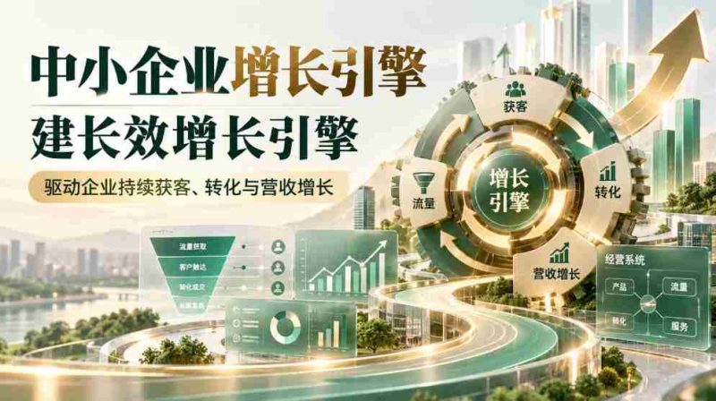 打造中小企业成长动力源泉，构筑长效增长引擎，助力企业稳固获客与提升业绩-OG资源站